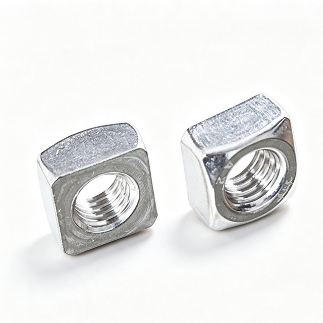 DIN557 Class C Square Nut | Carbon Steel Galvanized & 304/316 Stainless Steel Four-sided Nuts